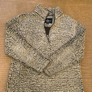 Great for bonfire nights , fuzzy sweater